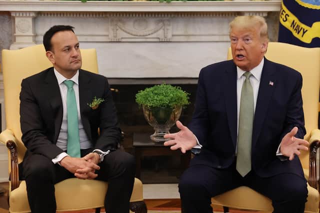 U.S. President Donald Trump (R) with Irish Prime Minister Leo Varadkar. Picture: Chip Somodevilla/Getty Images