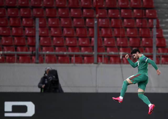 Wolves played their Europa League tie against Olympiacos in an empty stadium because of the coronavirus outbreak. Picture: Thanassis Stavrakis/AP