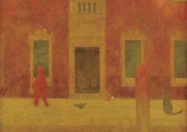 Detail from The Red Jogger, Burano, by John Halliday PIC: courtesy of the Fine Art Society