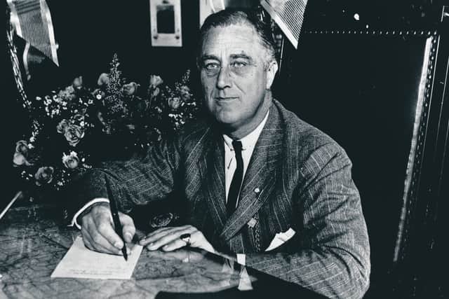 Franklin Delano Roosevelt in 1936. Picture Keystone Features/Getty
