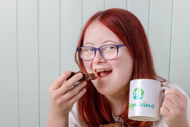 Meg Ayres, who has Down's syndrome has founded Megalicious, a gluten-free baking business. Picture: Kim Ayres