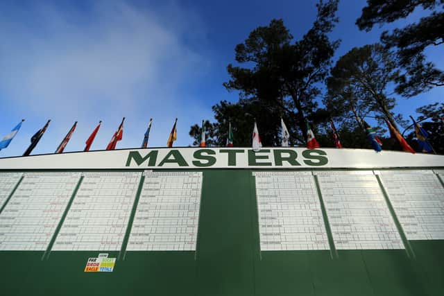 The Masters, the traditional first men's major of the season at Augusta National Golf Club, could be staged outside of April for only the third time in the event's history. Picture: Mike Ehrmann/Getty