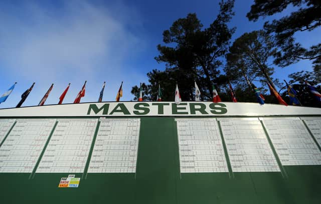 The Masters, the traditional first men's major of the season at Augusta National Golf Club, could be staged outside of April for only the third time in the event's history. Picture: Mike Ehrmann/Getty