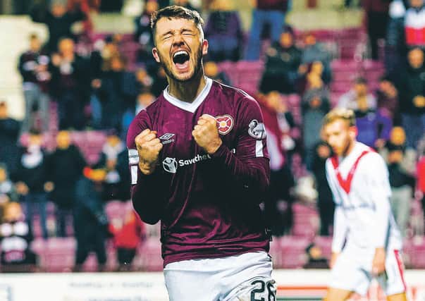 There haven't been many games for Craig Halkett to cheer following his move from Livingston to Hearts. Picture: Alan Rennie/SNS