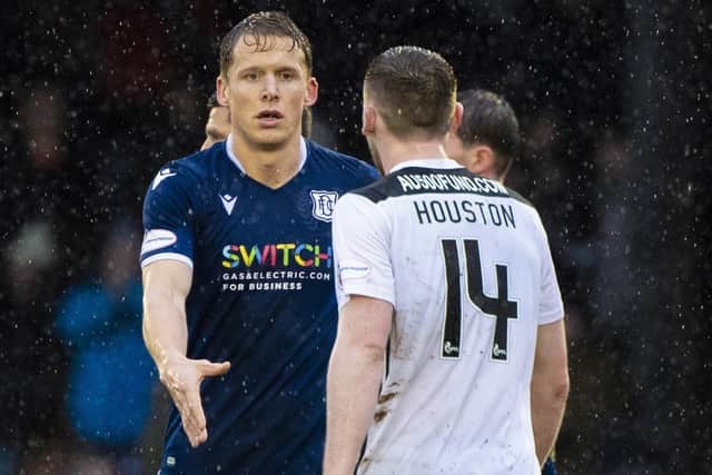 Christophe Berra put in a man-of-the-match performance for Dundee against Ayr United. Picture: Sammy Turner / SNS