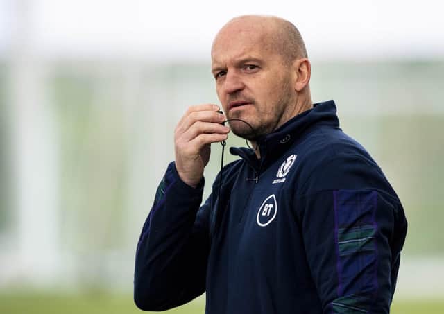 Scotland head coach Gregor Townsend feels fortunate that his side were able to get their matches against Italy and France played before virus took hold. Picture: SNS/SRU