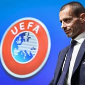 Uefa president Aleksander Ceferin will today chair an emergency videoconference summit. Picture: Fabrice Coffrini/AFP