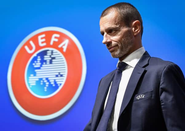 Uefa president Aleksander Ceferin will today chair an emergency videoconference summit. Picture: Fabrice Coffrini/AFP