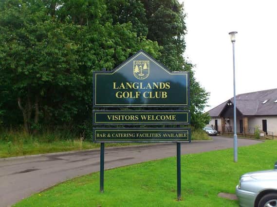 Langlands Golf Club in East Kilbride is one of the council courses that have been closed in Lanarkshire due to the coronavirus pandemic