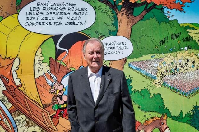 Albert Uderzo at an Asterix exhibition in 2015  (Photo by JEFF PACHOUD/AFP via Getty Images)
