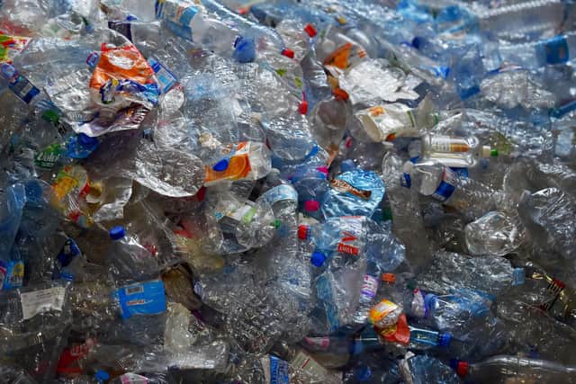 (FILES) This file photo taken on August 21, 2018 shows plastic wastes sorted at a Kerval sorting center in Ploufragan, western France. - A new law which encourages repair and recycling will be discussed during the weekly cabinet meeting at the Elysee Presidential palace on July 10, 2019. (Photo by LOIC VENANCE / AFP)LOIC VENANCE/AFP/Getty Images