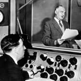 An archive image of The Archers being recorded in the 1950s for the BBC Home Service (Picture; BBC)