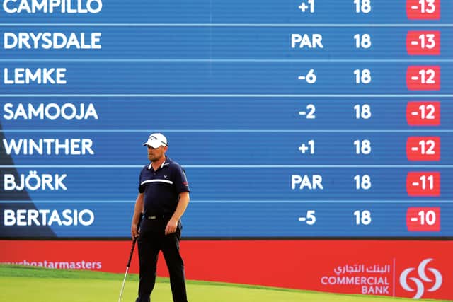 David Drysdale came agonisingly close to his maiden victory at the recent Qatar Masters in Doha. Picture: Warren Little/Getty Images