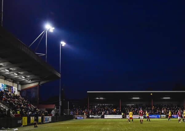 Stenhousemuir chairman Iain McMenemy aims to make the club’s Ochilview ground a hub for community activity during the coronavirus crisis. Picture: Rob Casey/SNS