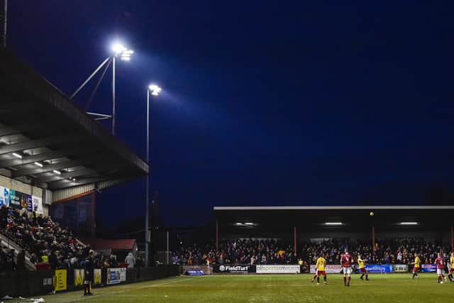 Stenhousemuir chairman Iain McMenemy aims to make the club’s Ochilview ground a hub for community activity during the coronavirus crisis. Picture: Rob Casey/SNS