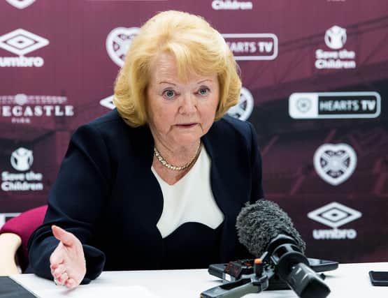 Hearts owner Ann Budge has felt it necessary to announce salary cuts after football was suspended due to the coronavirus crisis. Picture: Ross Parker/SNS