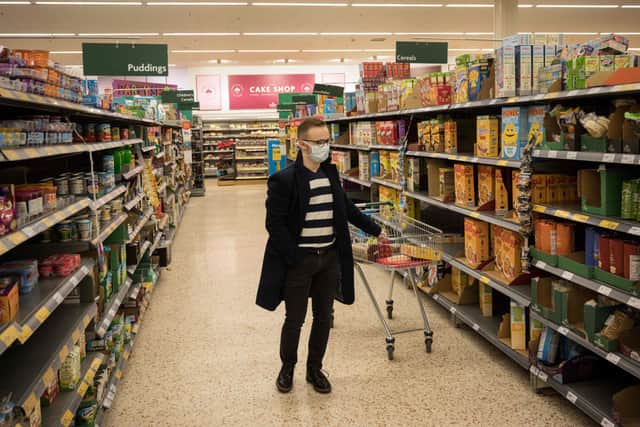 Supermarkets have been taking special measures to ensure supplies of food and other products because of stockpiling (Picture: Oli Scarff/AFP via Getty Images)