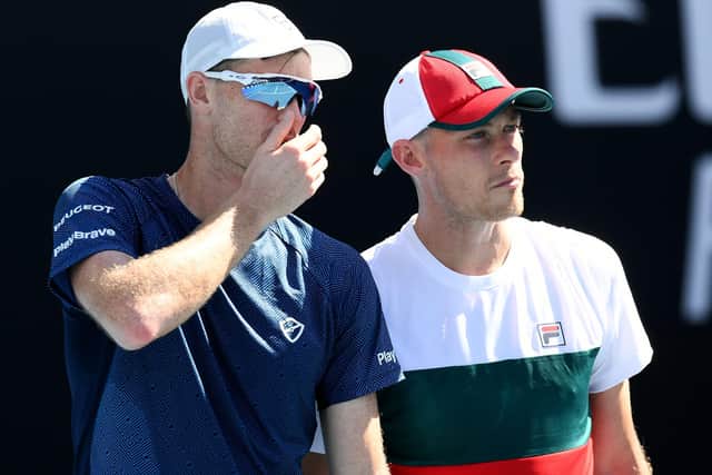 Tennis players have been forced off court by the coronavirus but Jamie Murray still has high hopes of a successful 2020 with new partner Neal Skupski. Picture: Jaimi Chisholm/Getty Images