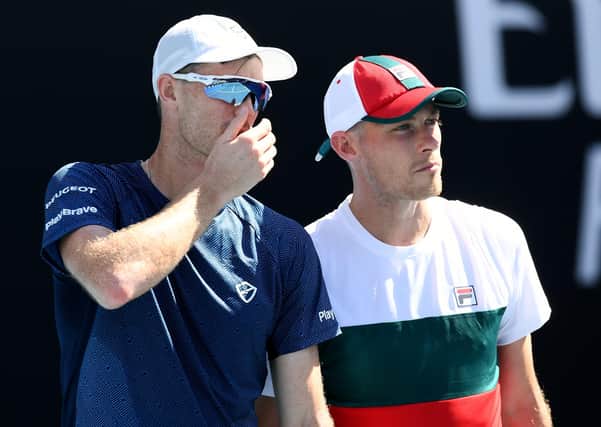 Tennis players have been forced off court by the coronavirus but Jamie Murray still has high hopes of a successful 2020 with new partner Neal Skupski. Picture: Jaimi Chisholm/Getty Images