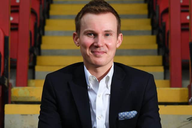 BT Sport football host Darrell Currie. Picture: John Devlin