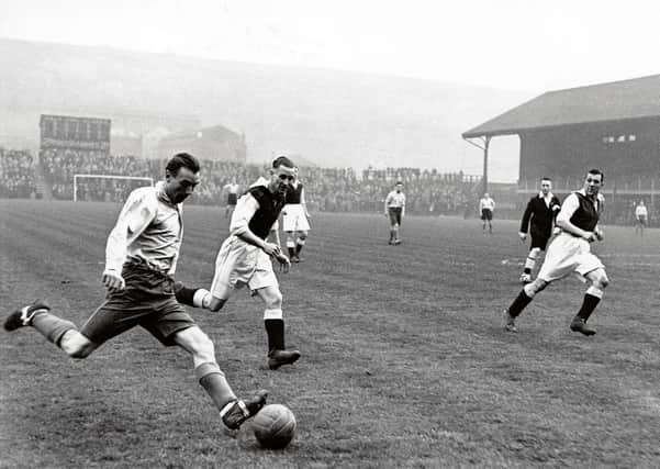 Sir Stanley Matthews, pictured playing for the RAF in 1943, turned out for Morton, Airdrie and Rangers during the war.
 Picture: Allsport Hulton Deutsch/Allsport