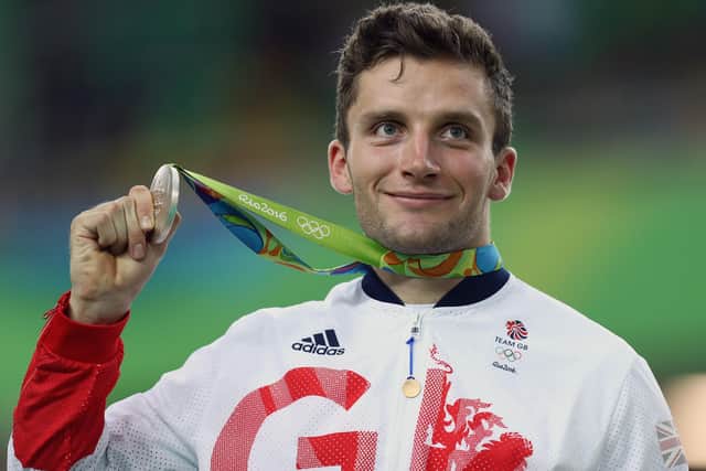 Callum Skinner on the podium at the 2016 Olympic Games in Rio. Picture: Bryn Lennon/Getty Images