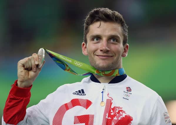 Callum Skinner on the podium at the 2016 Olympic Games in Rio. Picture: Bryn Lennon/Getty Images
