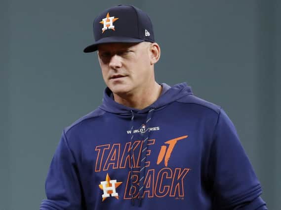 Former Houston Astros manager AJ Hinch who was fired by the team after the sign-stealing scandal broke.