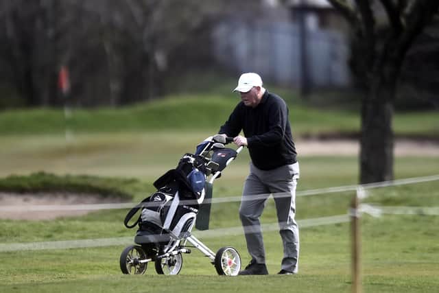 Golfers have been told to 'refrain from playing'. Picture: Lisa Ferguson