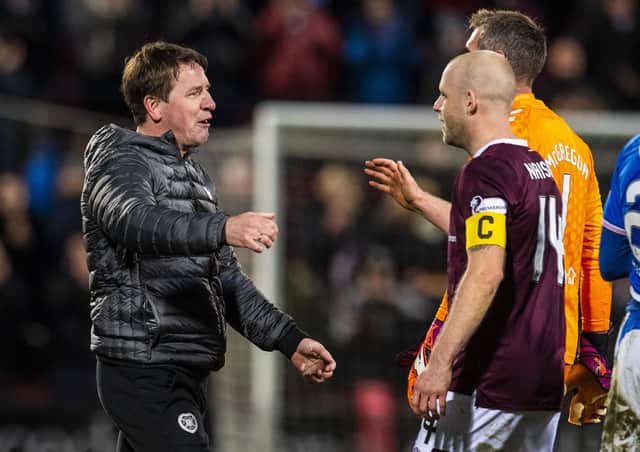 Daniel Stendel hopes other Hearts players follow Steven Naismith's lead. Picture: Craig Williamson / SNS