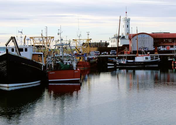 The harbour at Arbroath