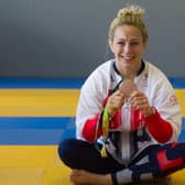 Sally Conway with her Olympic bronze medal. Picture: Steven Scott Taylor