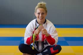 Sally Conway with her Olympic bronze medal. Picture: Steven Scott Taylor