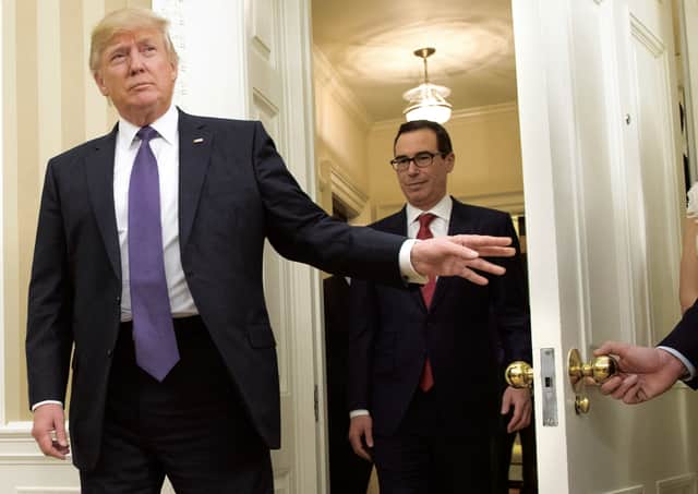 Donald Trump chose Steve Mnuchin as Treasury secretary in 2016. Picture: Shutterstock