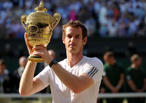 Andy Murray celebrates his 2013 Wimbledon win. The prospects of the Championships being played this year are receding. Picture: Adam Davy/PA Wire