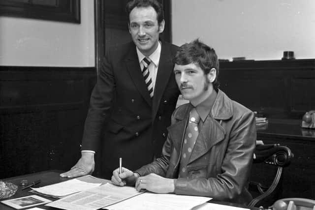 Bobby Seith signed Drew Busby during his time as Hearts manager and the striker quickly became a fans' favourite. Picture: Albert Jordan/Scotsman Publications