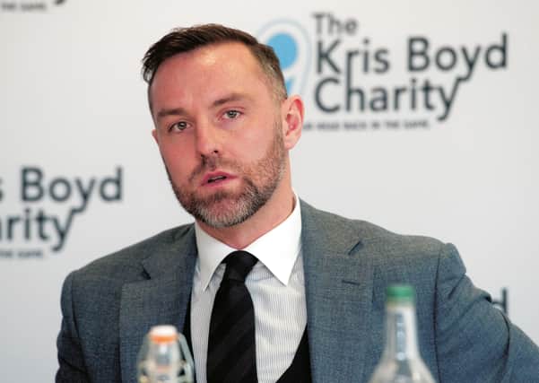 Kris Boyd has his own charity which focuses on mental health issues. Picture: Ross MacDonald/SNS