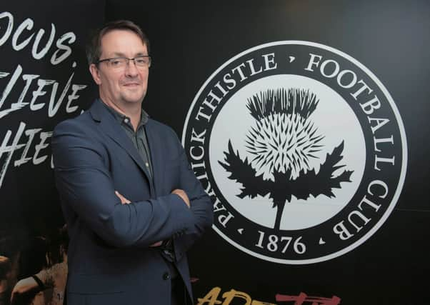 Speaking ahead of today’s EGM, Partick Thistle chief executive Gerry Britton says the SPFL ‘should be able to accept critical evaluation’. Picture: Craig Foy/SNS