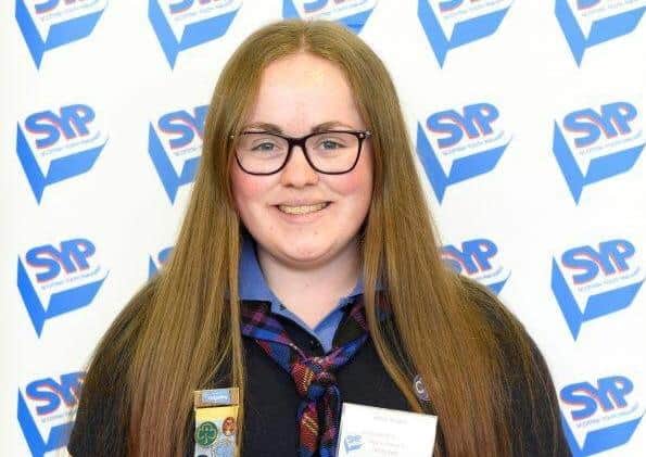 Abbie Wright, age 18, is a Member of the Scottish Youth Parliament for Girlguiding Scotland and a Leader with 1st Portlethen Brownies.