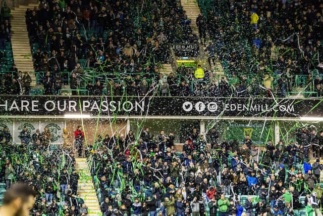 Hibs fans are backing their club during the Covid-19 crisis, with 7,000 season tickets already sold for next term. Picture: Ross Parker/SNS
