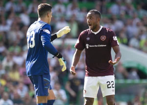 Loic Damour, right, has admitted he will need to do better next term if he stays at the club. Picture: SNS.