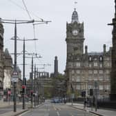 Edinburgh city centre is deserted as the lockdown continiues (Picture: Ian Rutherford)
