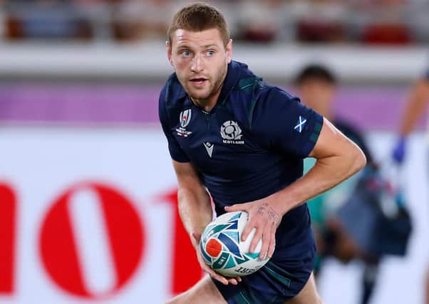 Finn Russell in action for Scotland against Japan at the World Cup – his most recent game in dark blue. Picture: Odd Andersen/AFP