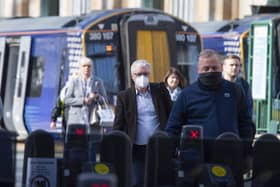Glasgow Central Stationduring the ongoing coronavirus pandemic