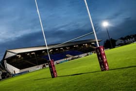 Like every other ground in Scotland, Myreside – home of Watsonians – is deserted, with little prospect of rugby being played any time soon. Picture: SNS/SRU