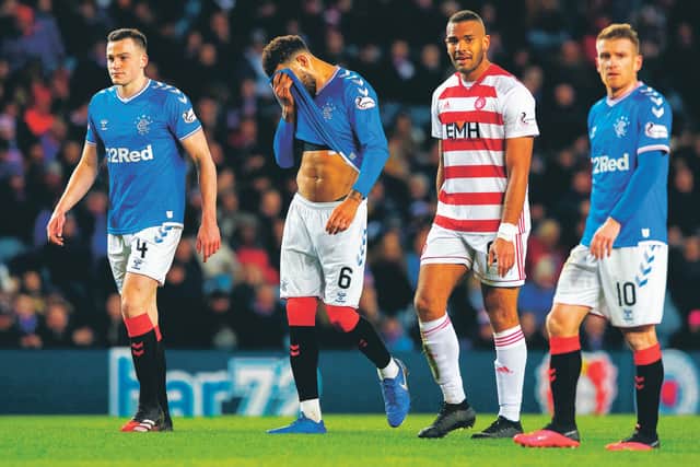The loss to Hamilton at Ibrox in March was also ruinous for Rangers. Picture: Alan Harvey / SNS