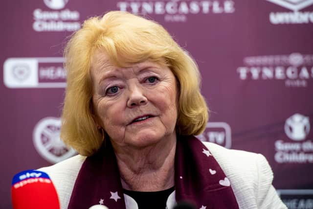 Hearts owner Ann Budge is working on a new league model based on extending the Premiership from 12 to 14, or possibly 16 teams. Picture: SNS