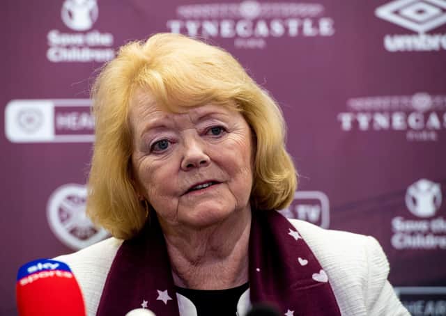 Hearts owner Ann Budge is working on a new league model based on extending the Premiership from 12 to 14, or possibly 16 teams. Picture: SNS