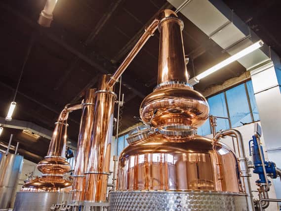 The stills at Glasgow Distillery Company. Picture supplied