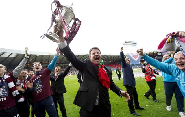 Paulo Sergio became a Hearts legend after leading the Tynecastle side to Scottish Cup success in 2012. Picture: Craig Williamson/SNS